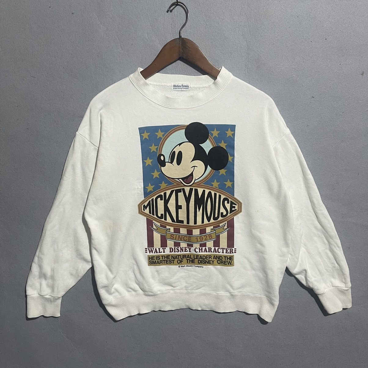 Disney 90s Vintage Disney Mickey Mouse Sweatshirt White Crewneck Size US M / EU 48-50 / 2 - 1 Thumbnail