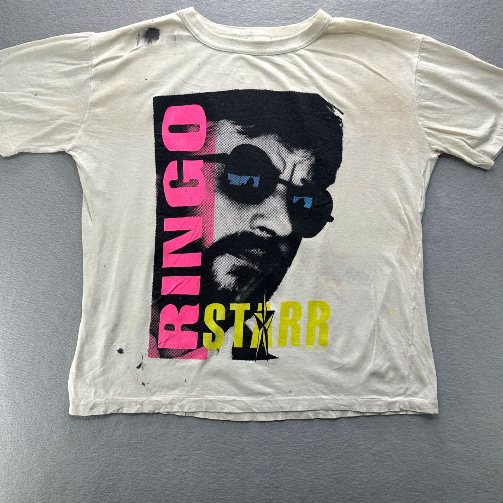 Vintage VINTAGE Brockum Beatles Shirt T-Shirt SS Ringo Starr And His All-Starr Band Tour 1989 White Mens L Band, Music, 80s Size US L / EU 52-54 / 3 - 3 Thumbnail