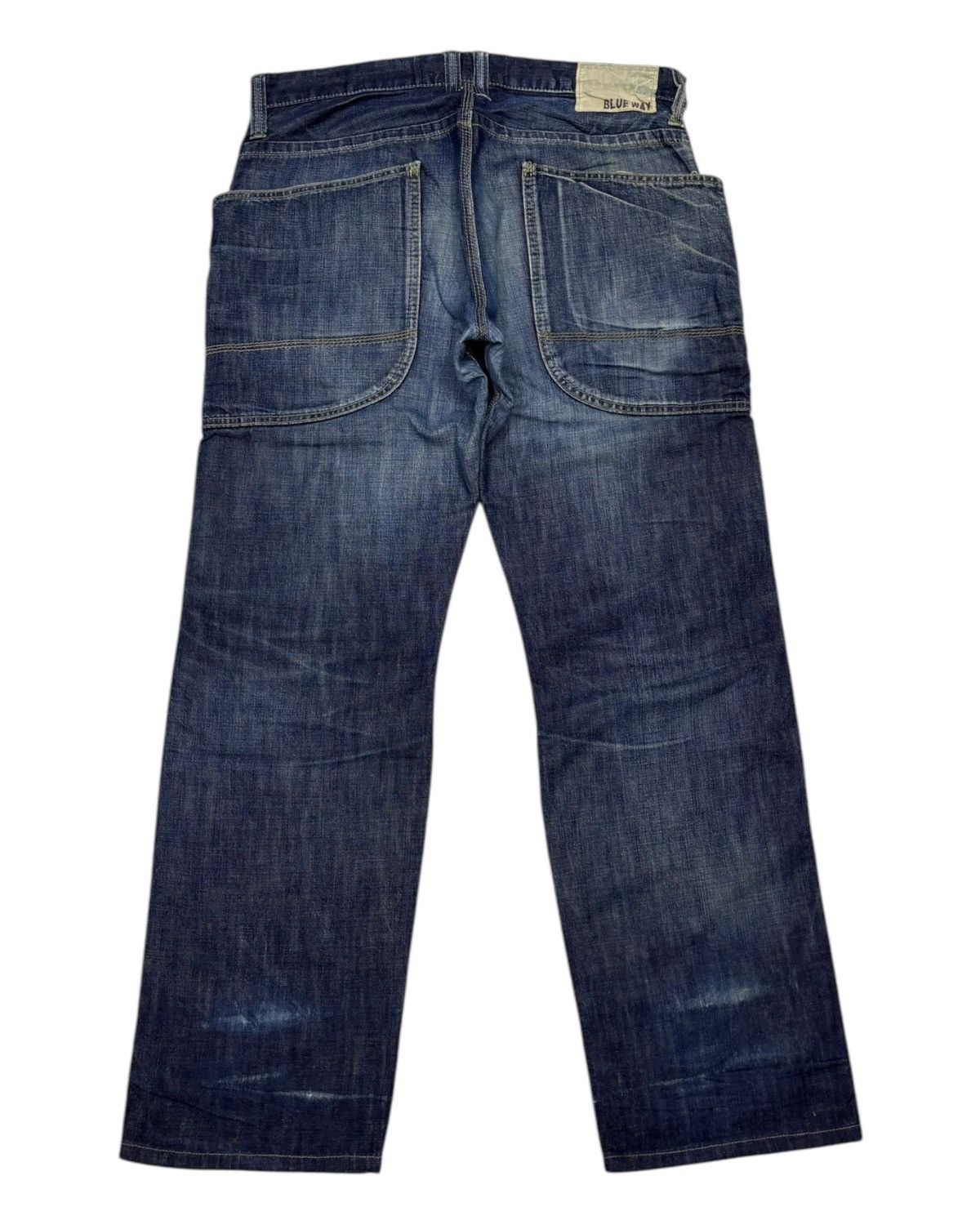 Hysteric Glamour 🔥BLUE WAY MADE IN NIPPON BAGGY JEANS DISTRESSED DENIM RARE Size US 33 - 2 Thumbnail