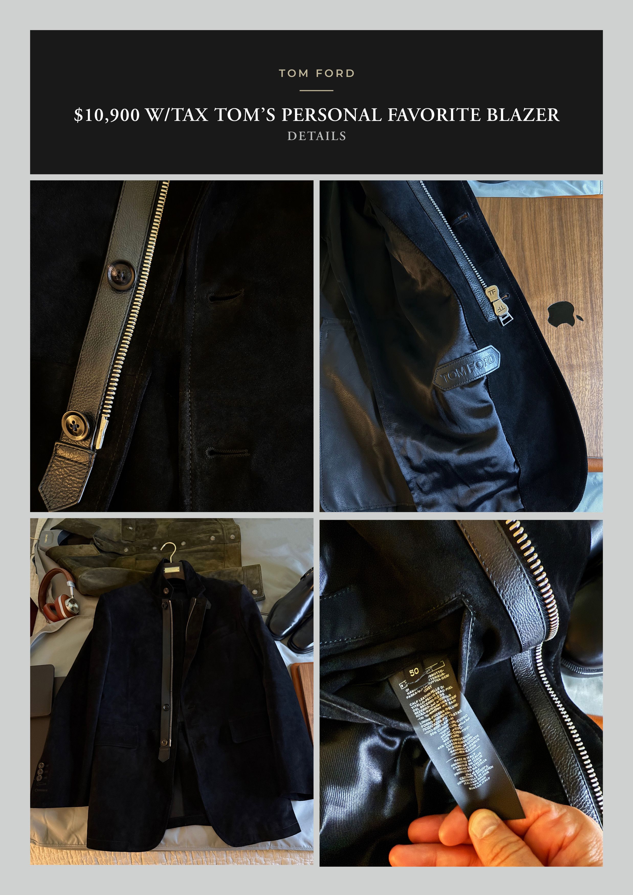 Tom Ford A Menswear Grail $10-$14K Rare Coveted Suede Leather Jacket Size US M / EU 48-50 / 2 - 21 Thumbnail