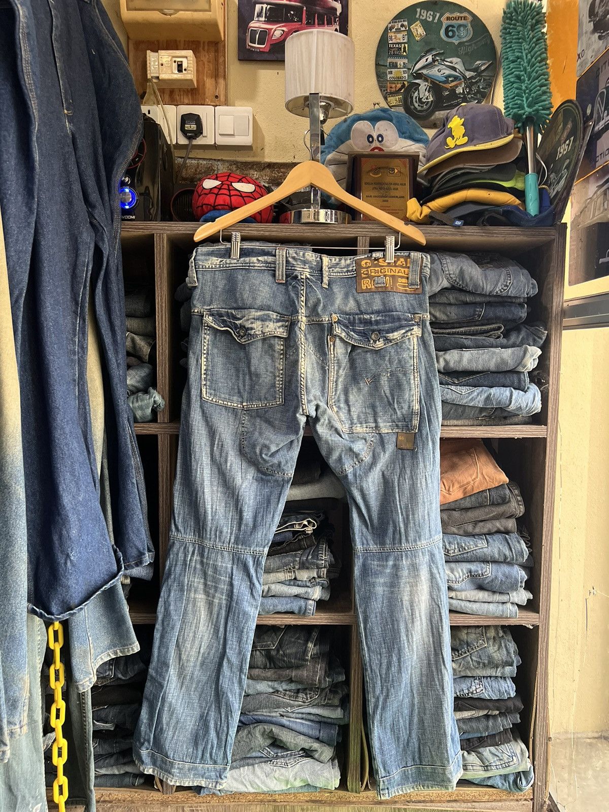 G-Star 🔥G-Star Raw Double Knees Distressed Denim Size US 37 - 2 Thumbnail