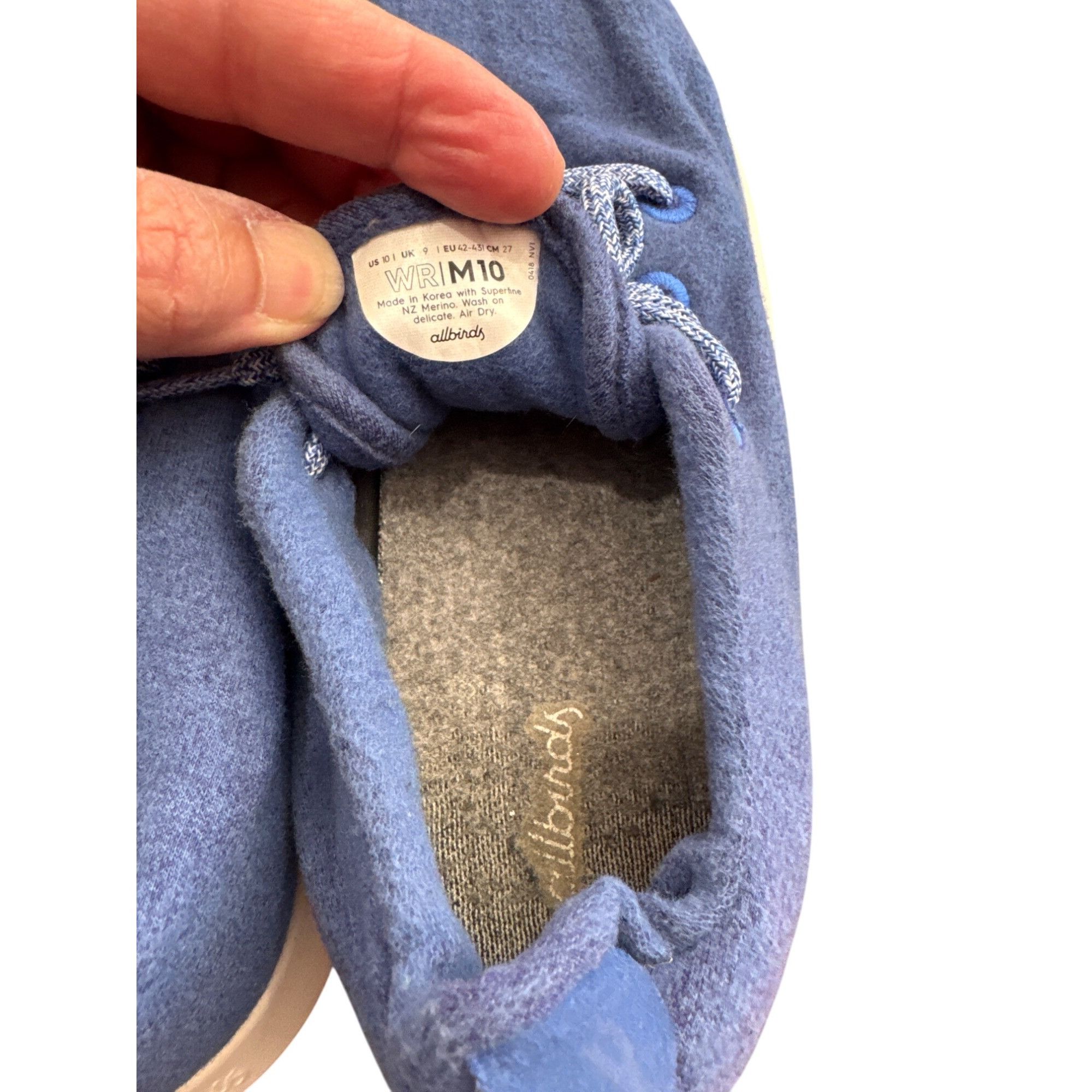 Allbirds Allbirds Mens Merino Wool Blue Sneakers shoes Size 10M SKU81 Size US 10 / EU 43 - 9 Thumbnail