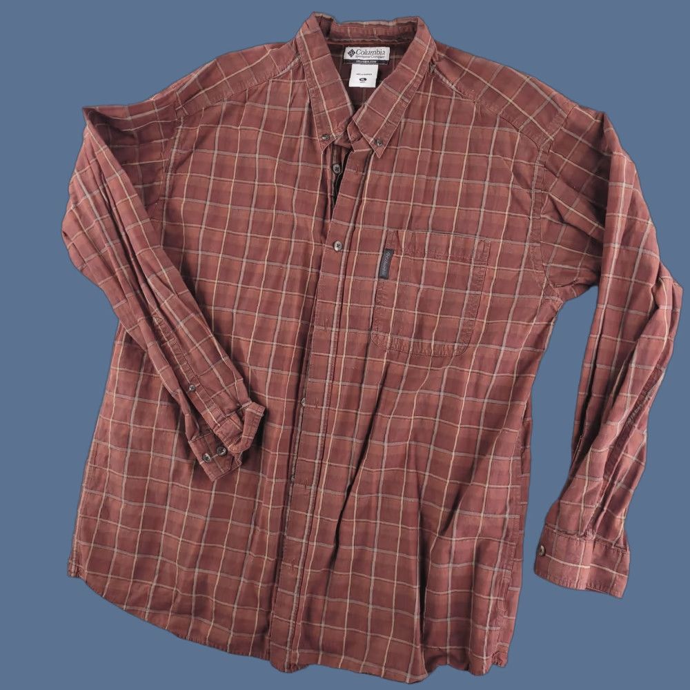 Vintage Columbia Shirt Mens XL Red Check Long Sleeve Button-Up Casual Work Size US XL / EU 56 / 4 - 1 Thumbnail