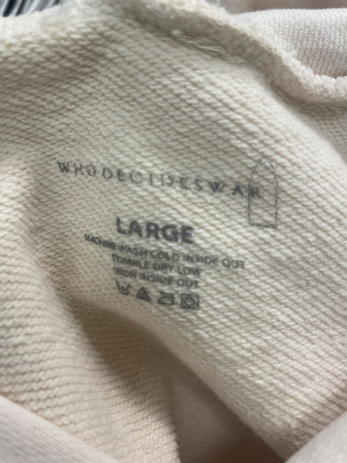 Who Decides War Who Decides War EST Gee Hoodie Cream Large Size US L / EU 52-54 / 3 - 3 Thumbnail