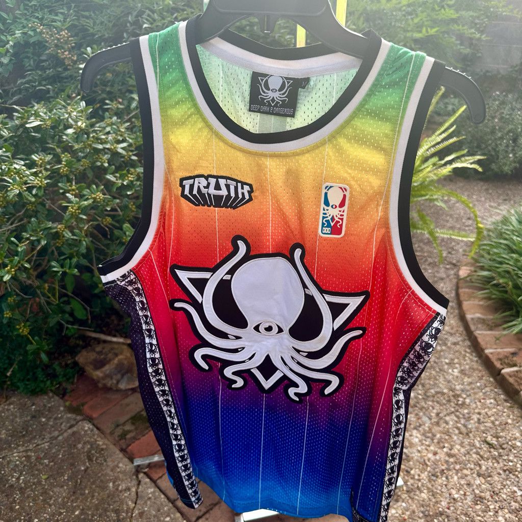 Other DEEP DARK AND DANGEROUS RAINBOW BASKETBALL JERSEY TRUTH DDD Size US M / EU 48-50 / 2 - 1 Thumbnail