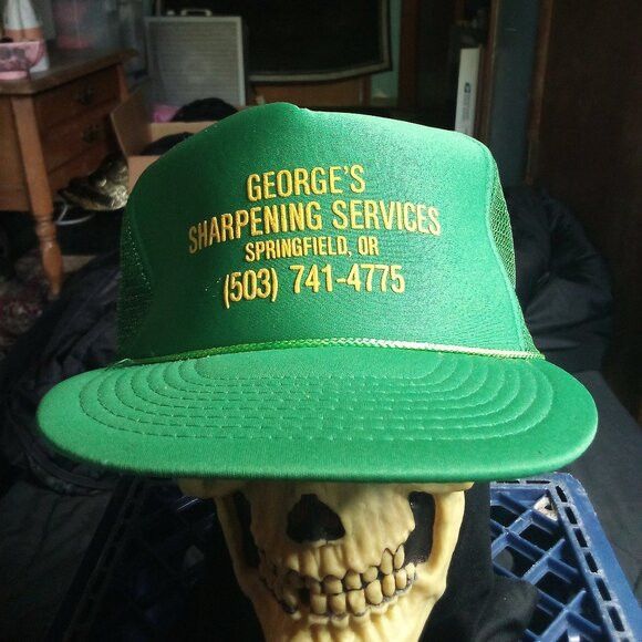 Other Vintage George's Sharpening Services Rope Snap Trucker Hat Size ONE SIZE - 1 Thumbnail
