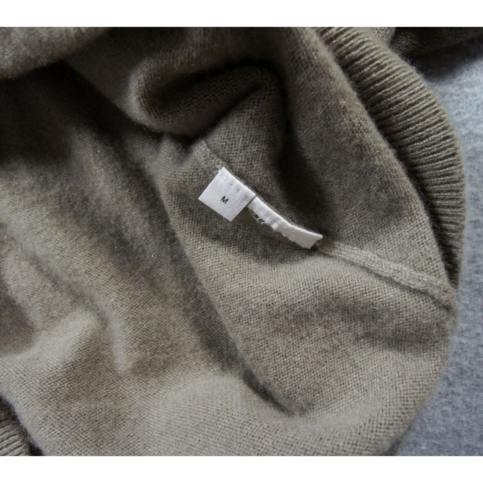 J.Crew NAADAM Sweater Womens Medium Gray Knit Long Sleeve Collared Cashmere Ladies Size M / US 6-8 / IT 42-44 - 6 Thumbnail