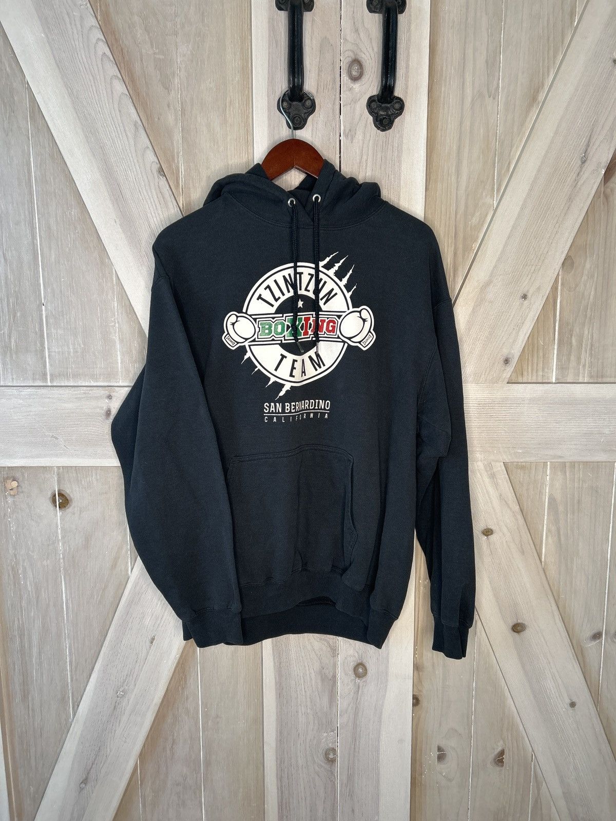 Vintage Vintage Boxing Hoodie Size US L / EU 52-54 / 3 - 1 Thumbnail