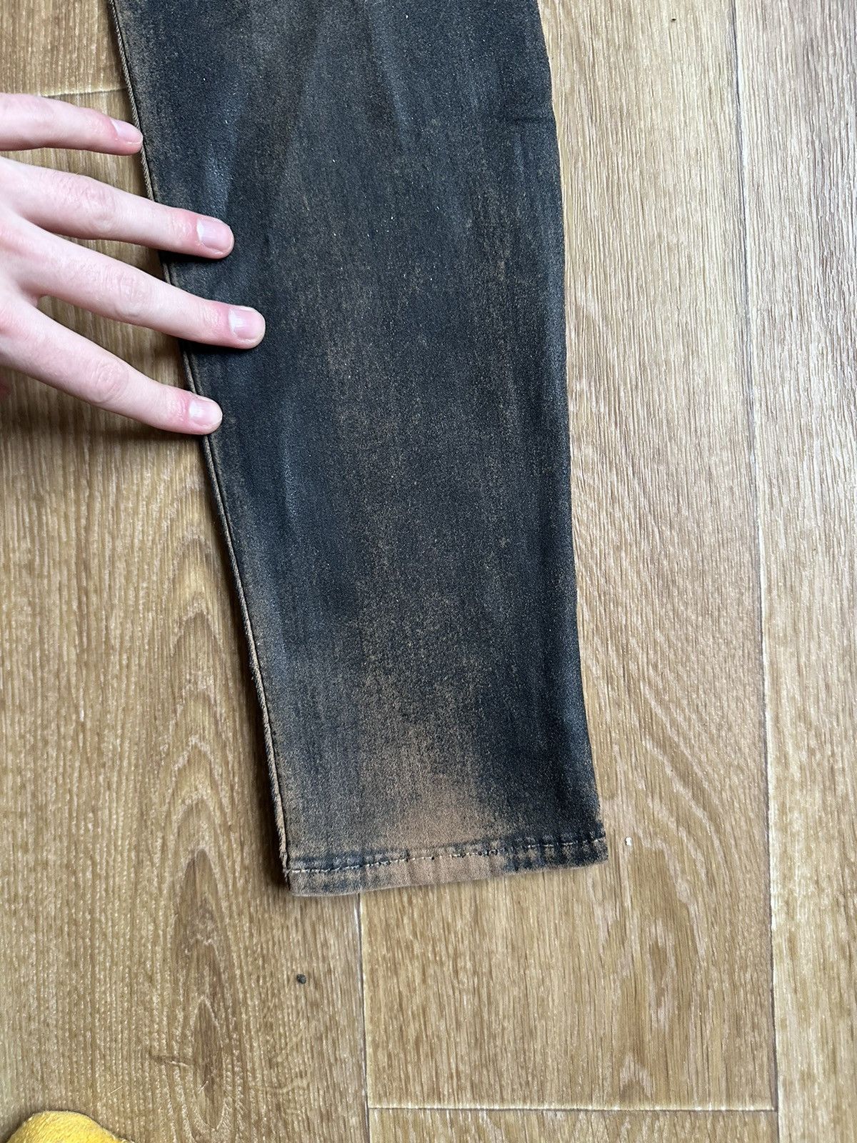 True Religion True Religion Waxed Faded Denim Jeans Size 29" - 4 Thumbnail