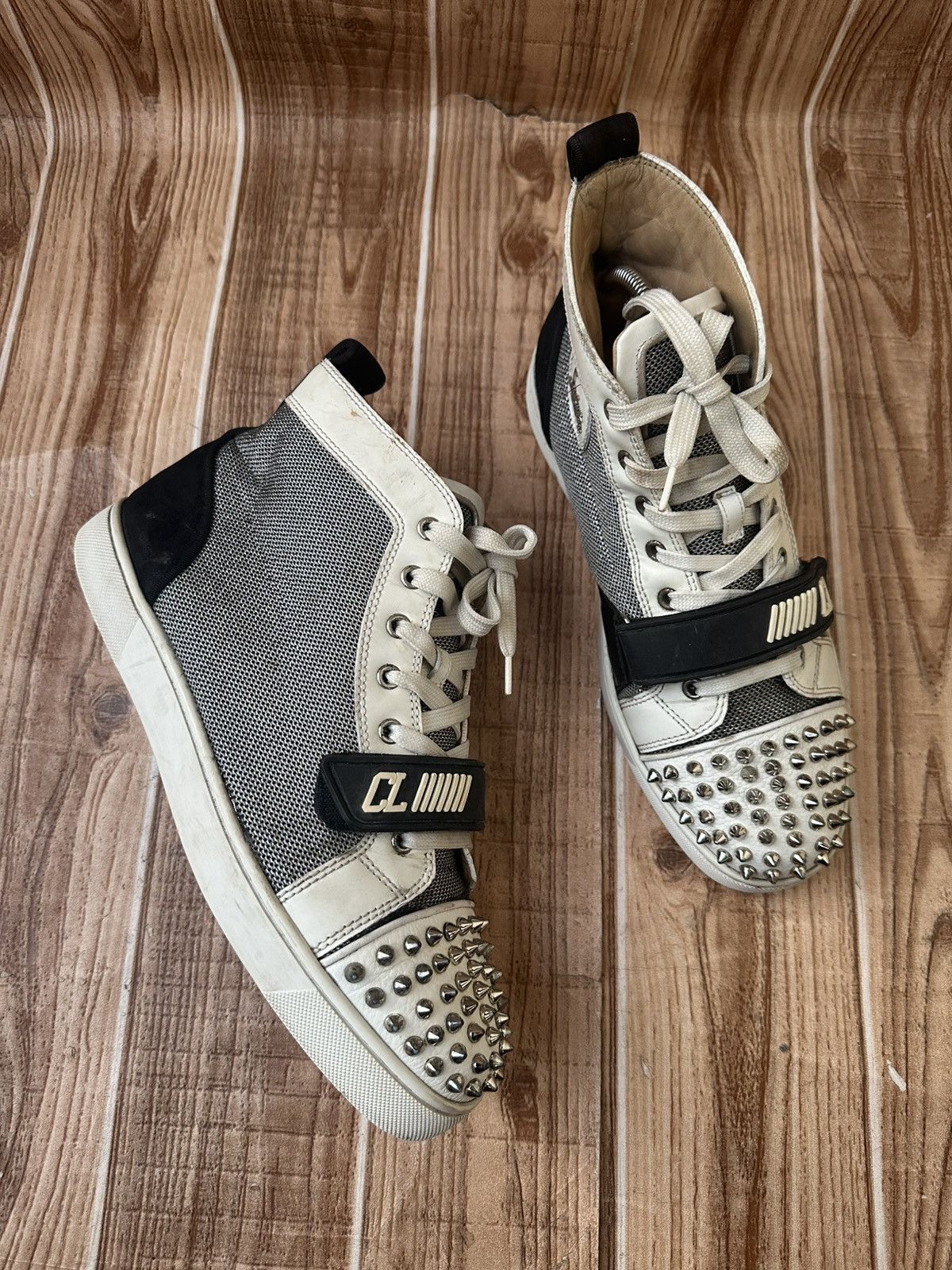 Christian Louboutin Christian Louboutin Louis Orlato Spikes High Top w/Straps Size US 9 / EU 42 - 1 Thumbnail