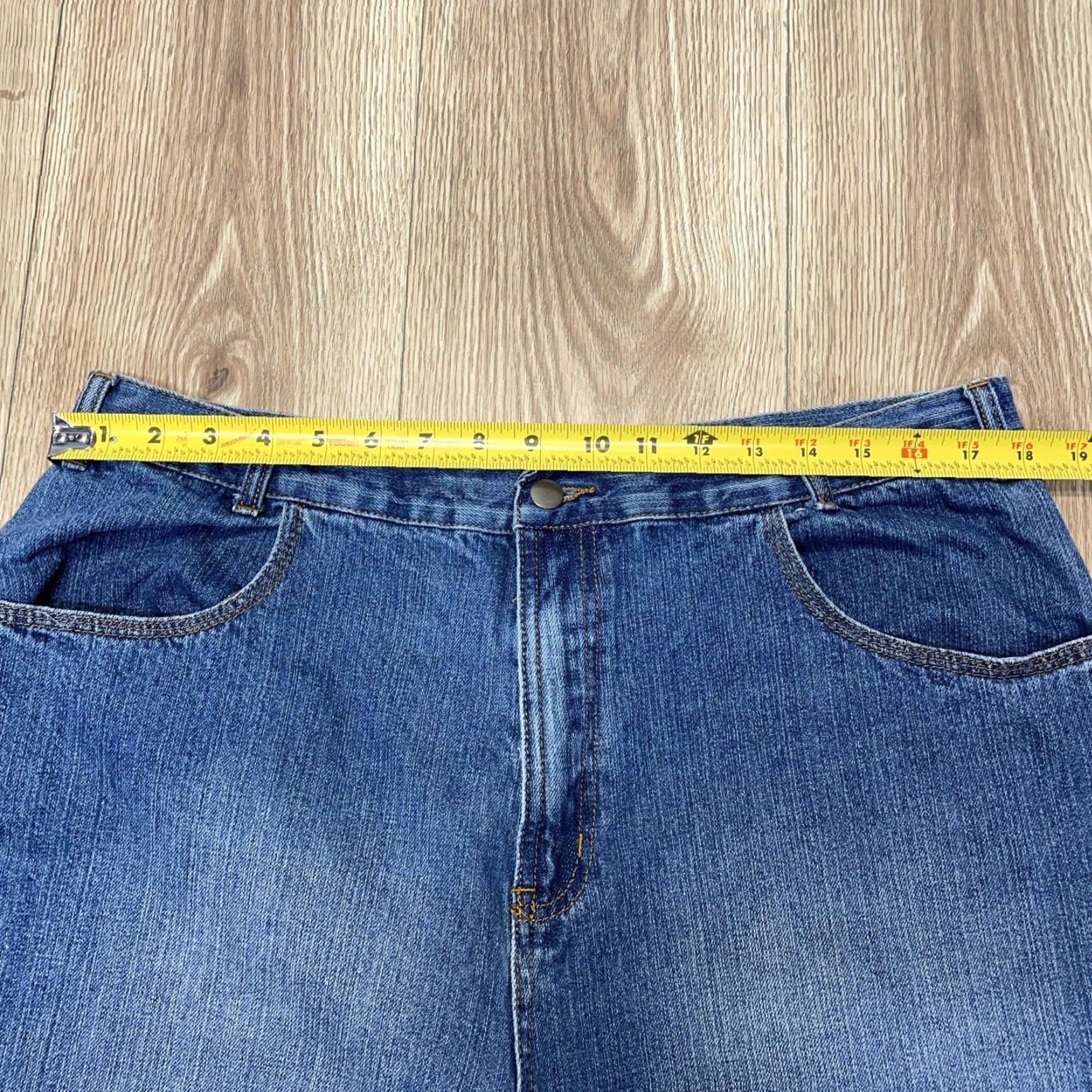 Denime VINTAGE Teknic Rage Motorcycle Jeans Wide-Leg Adult 36x32 Blue Size US 36 / EU 52 - 4 Thumbnail