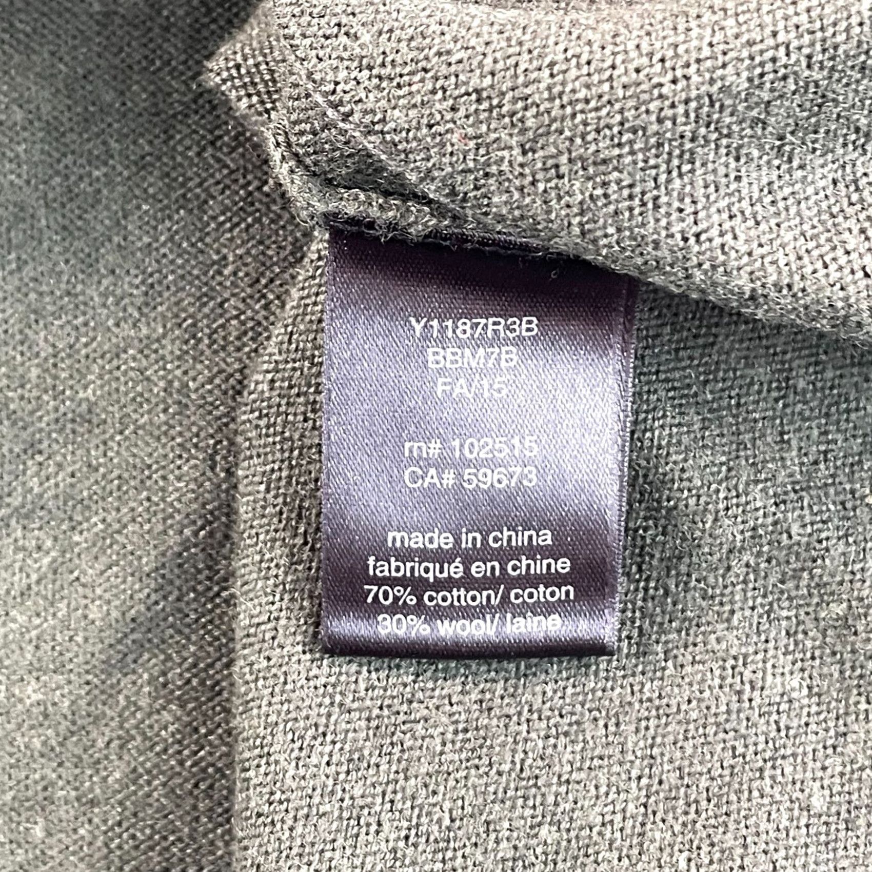 John Varvatos John Varvatos USA Sweater Men M Dark Green Wool Blend Pullover Knit Size US M / EU 48-50 / 2 - 7 Thumbnail