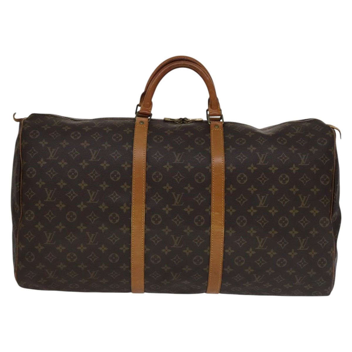 Louis Vuitton Keepall 60 Brown Canvas Travel Bag (Pre-Owned) Size ONE SIZE - 1 Thumbnail