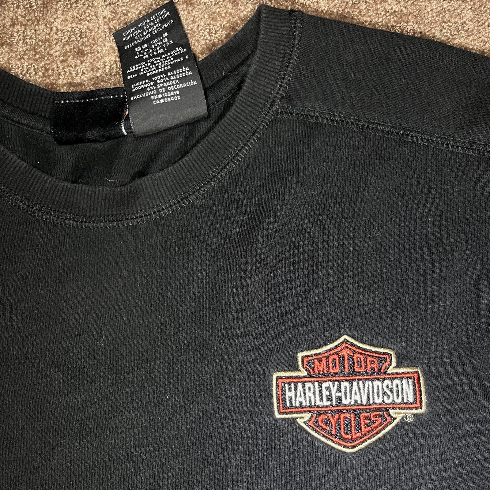 Harley Davidson 🧨 Harley-Davidson Long Sleeve Tee – Black Size L Size US L / EU 52-54 / 3 - 3 Thumbnail