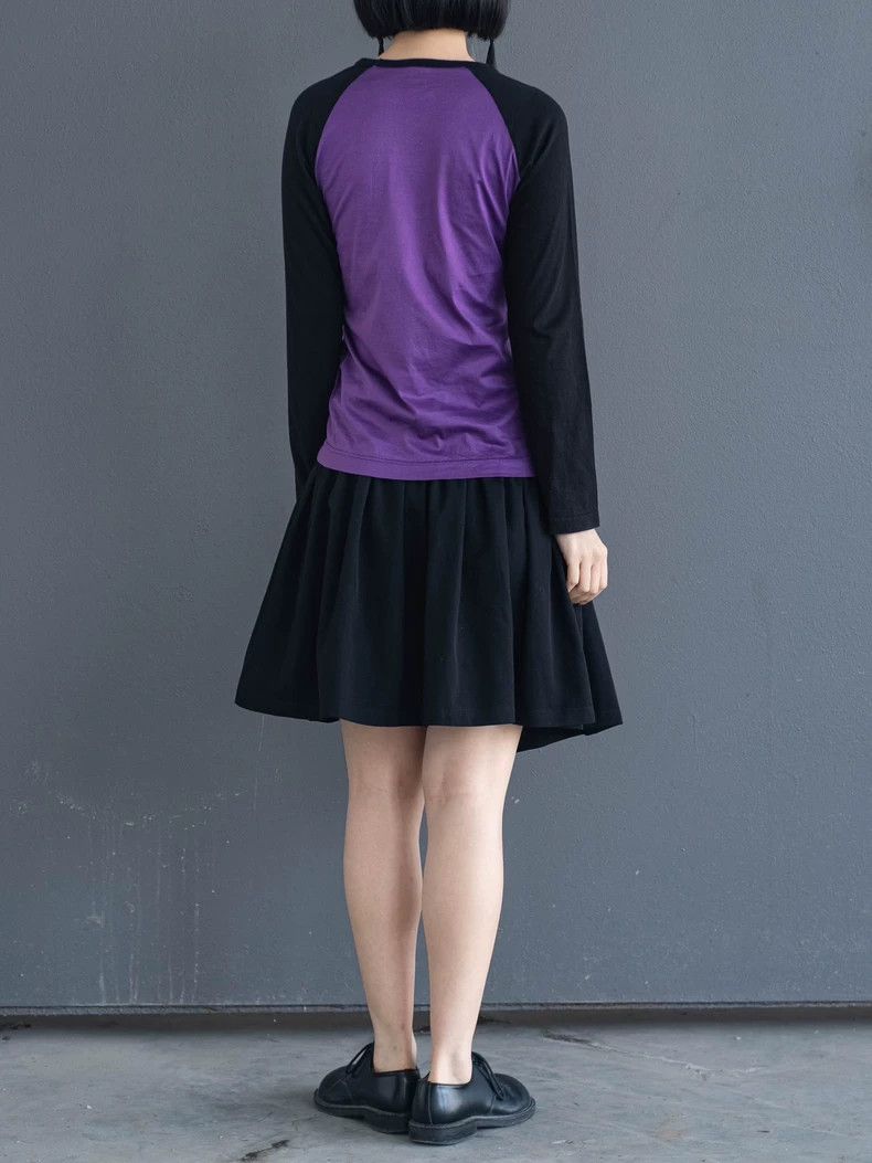 Comme des Garcons Comme Des Garcons Purple pattern spliced long sleeved shirt Size S / US 4 / IT 40 - 3 Thumbnail