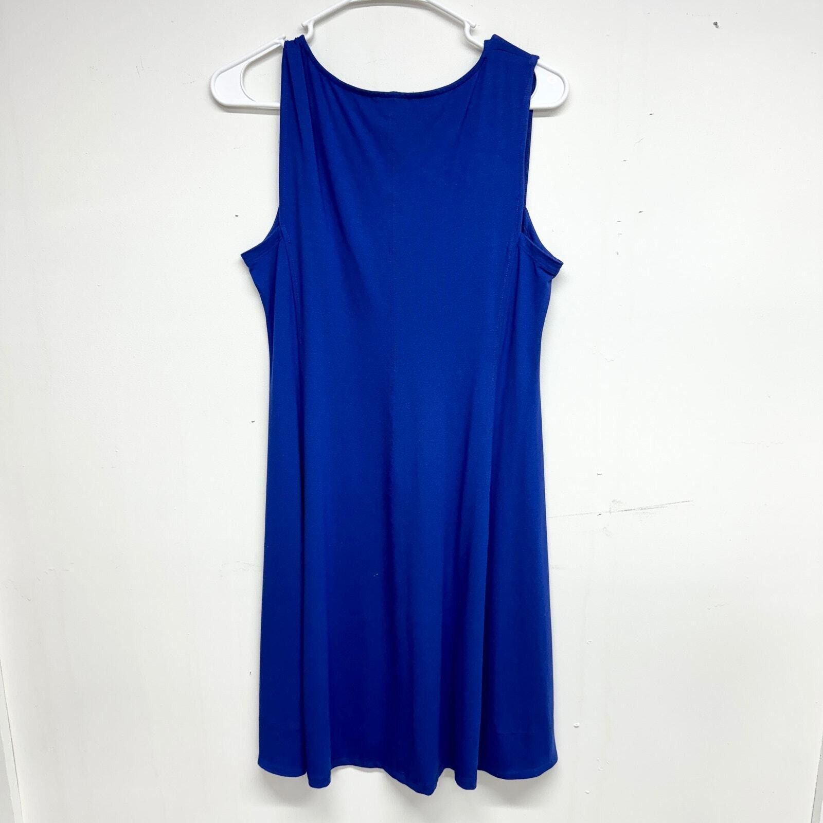 Eileen Fisher Eileen Fisher Tunic V Neck Electric Tank Dress Size Small Size S / US 4 / IT 40 - 4 Thumbnail