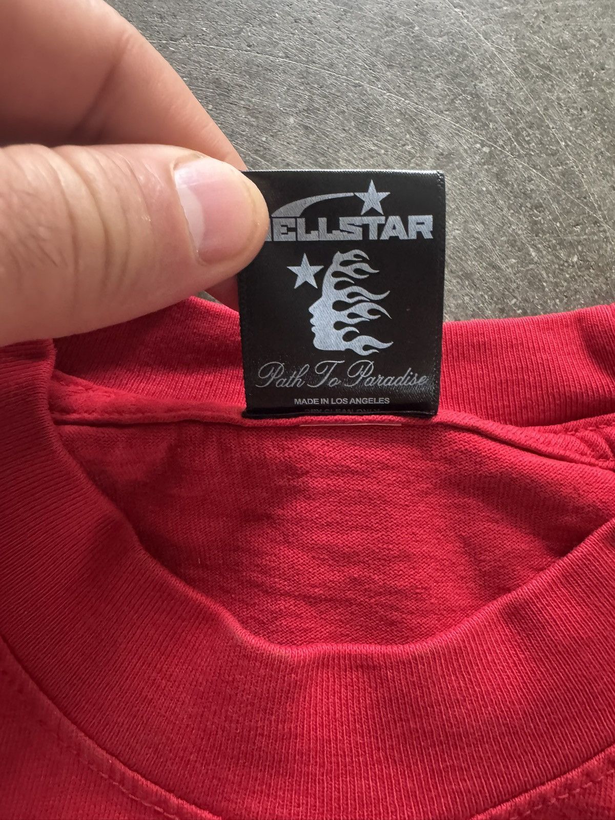 HELLSTAR Hellstar Red Jesus Emblem Path To Paradise Tee Size US S / EU 44-46 / 1 - 6 Thumbnail
