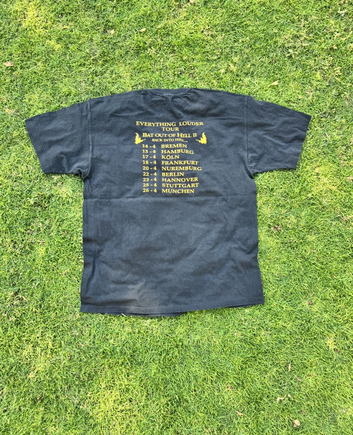 Vintage Vintage Meat Loaf World Tour Band T Shirt Size US XL / EU 56 / 4 - 7 Thumbnail