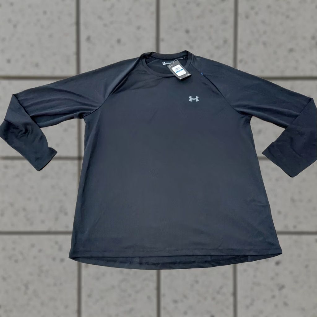 Under Armour Under Armour Shirt XL Black Long Sleeve Mens Athletic Gym Workout T-Shirt Size US XL / EU 56 / 4 - 1 Thumbnail
