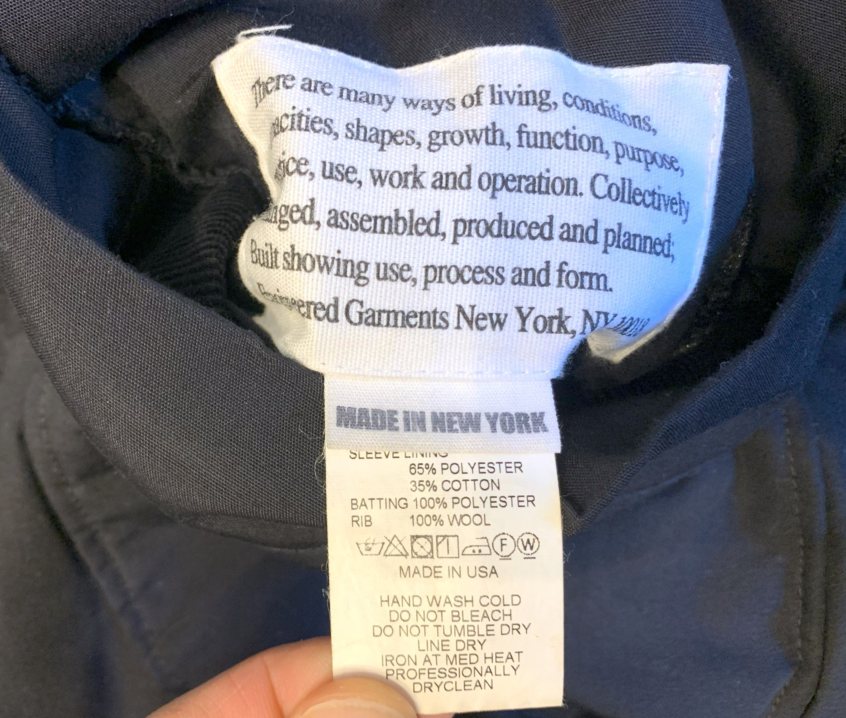 Engineered Garments Engineered Garments 2018aw liner coat, made in USA, size M Size US M / EU 48-50 / 2 - 10 Thumbnail