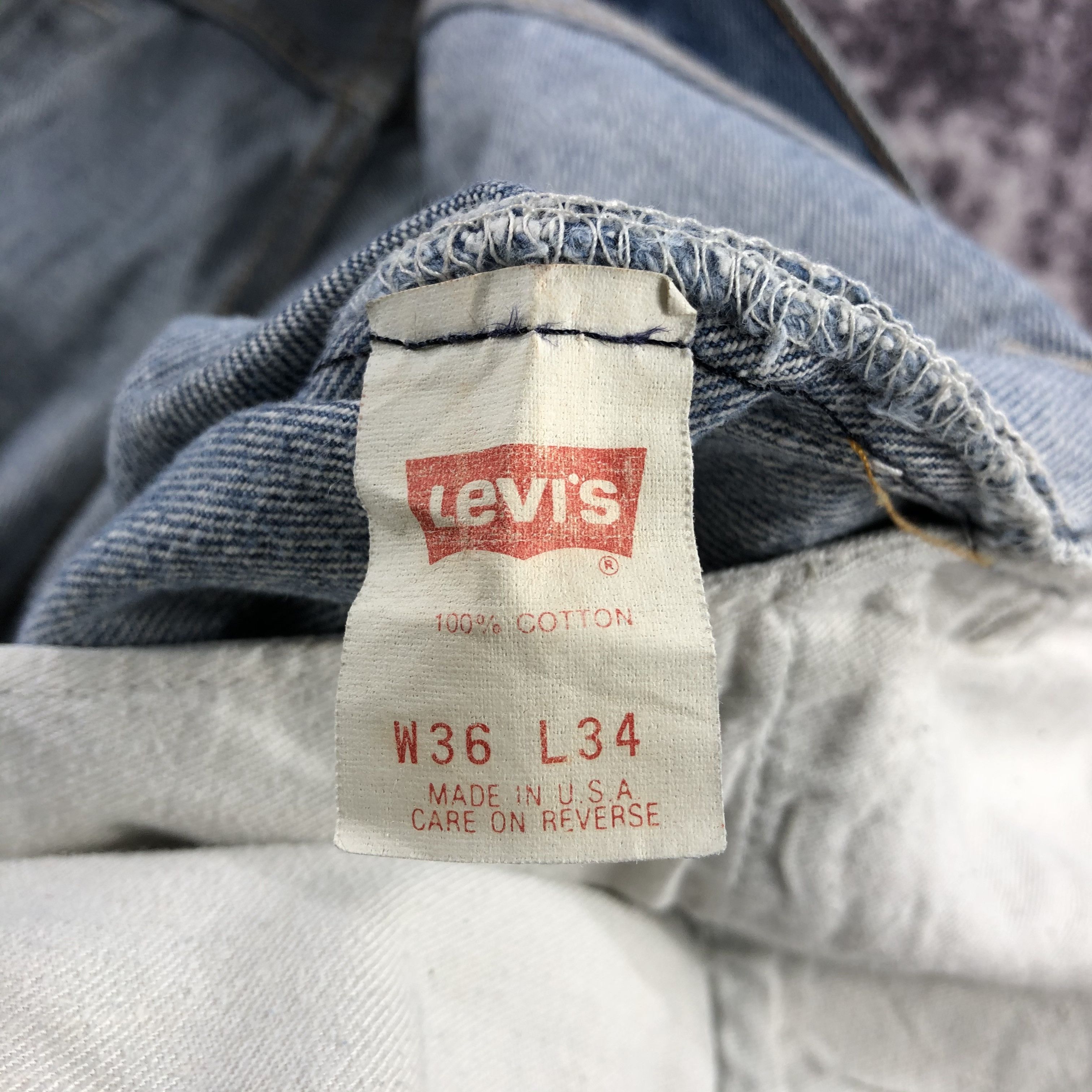 Levi's Vintage 90s Levis 501 Jeans-JM2704 Size US 35 - 17 Thumbnail
