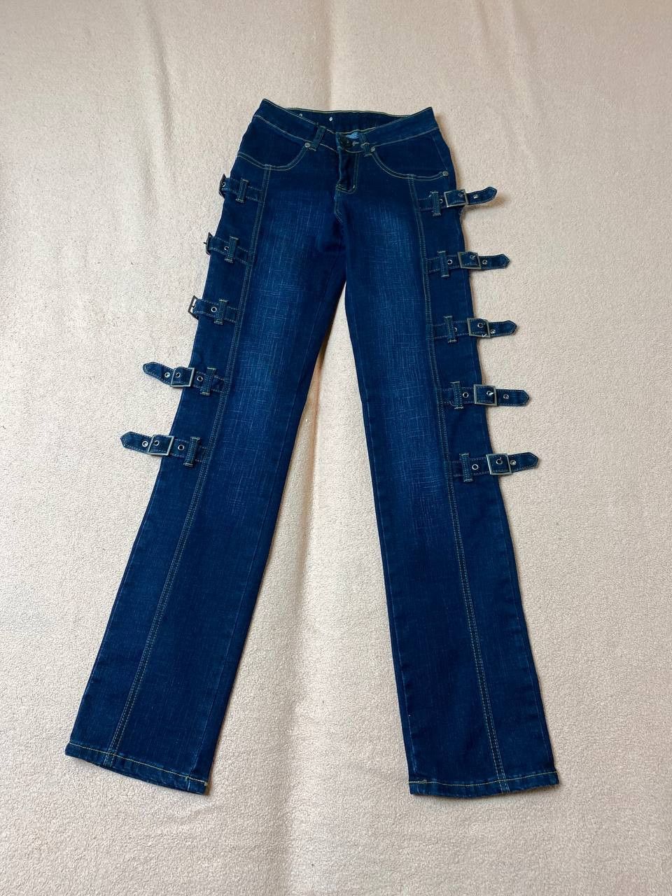 Japanese Brand Vintage Jeans Y2K Grunge Low Rise Bootcut Denim Jeans Size 25" / US 0 / IT 36 - 7 Thumbnail
