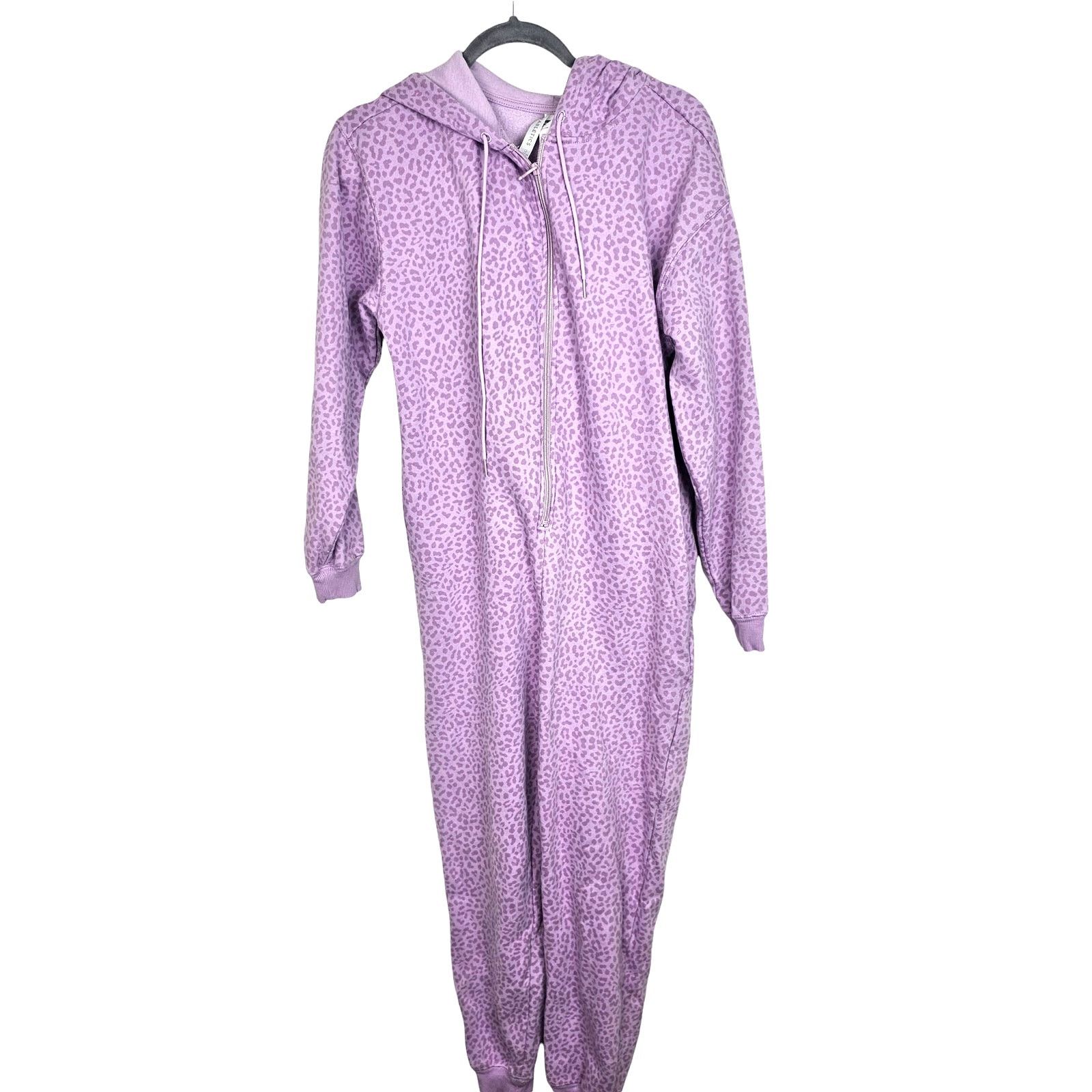 Fabletics Fabletics Womens Forever Fleece Hooded Onesie Leopard Print Size 37" - 2 Thumbnail