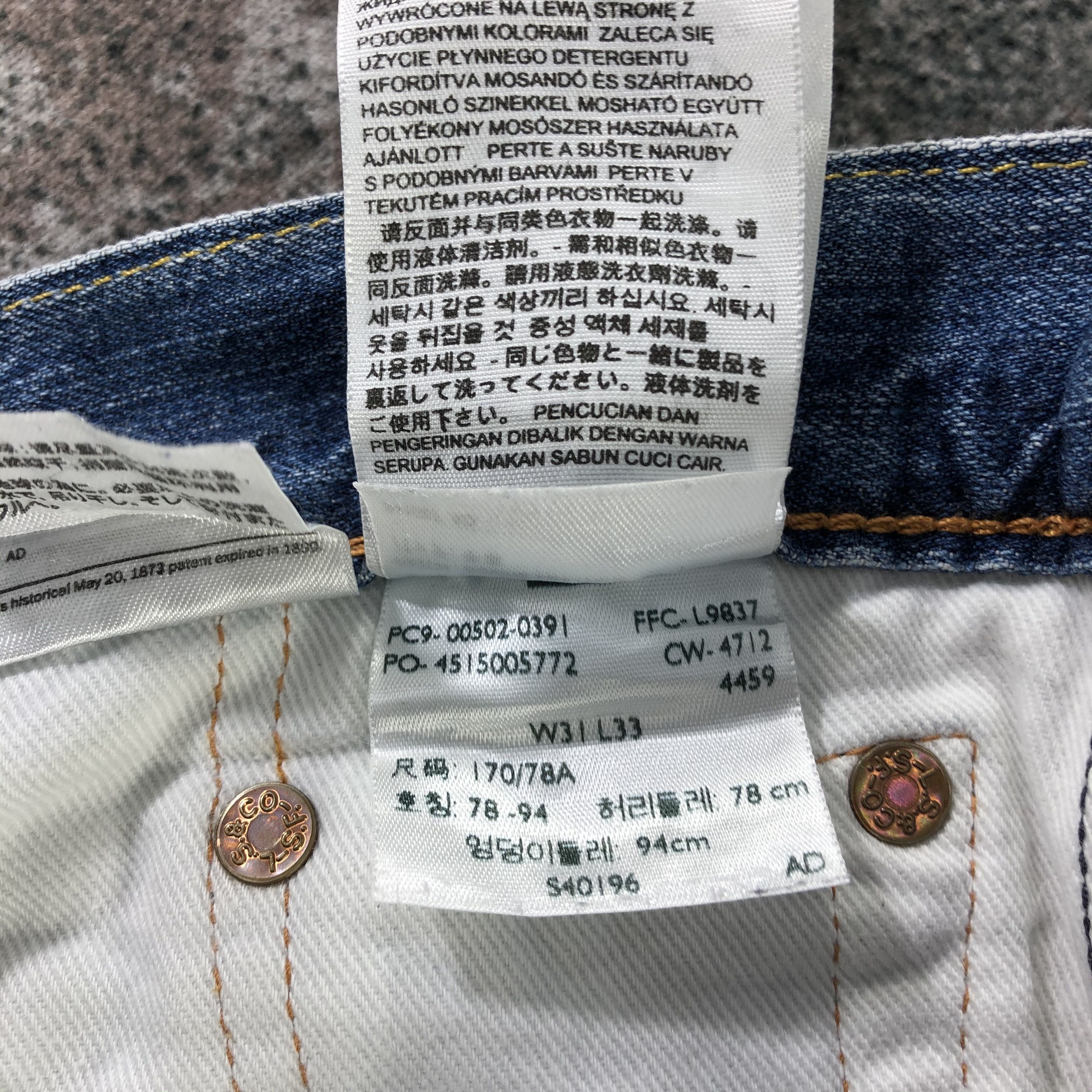 Levi's Levi's 502 Jeans Distress Faded Blue Denim KJ1402 Size US 31 - 12 Thumbnail