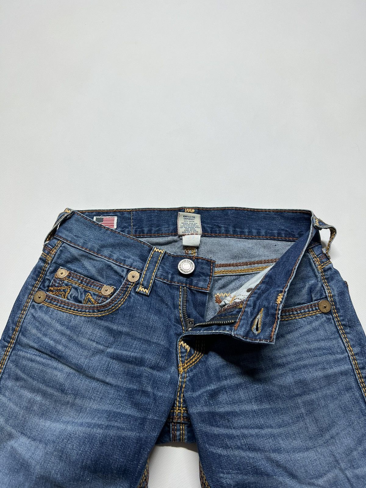 True Religion Vintage Y2k True Religion 💙 Custom Denim Shorts USA 00’s Size US 28 / EU 44 - 9 Thumbnail