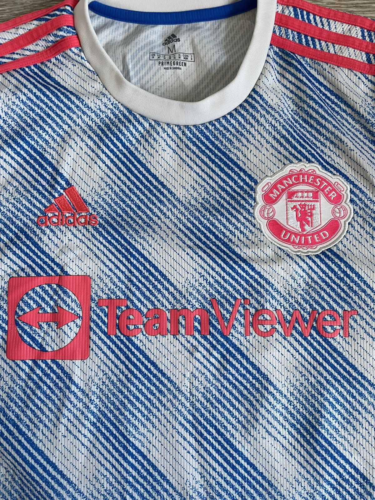 Adidas Adidas Manchester United JON 21/22 Football Soccer JERSEY Size US M / EU 48-50 / 2 - 5 Thumbnail