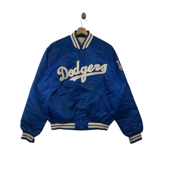 Vintage Vintage 80’ DODGERS STARTER Varsity Jacket Windbreaker Size US XL / EU 56 / 4 - 1 Thumbnail