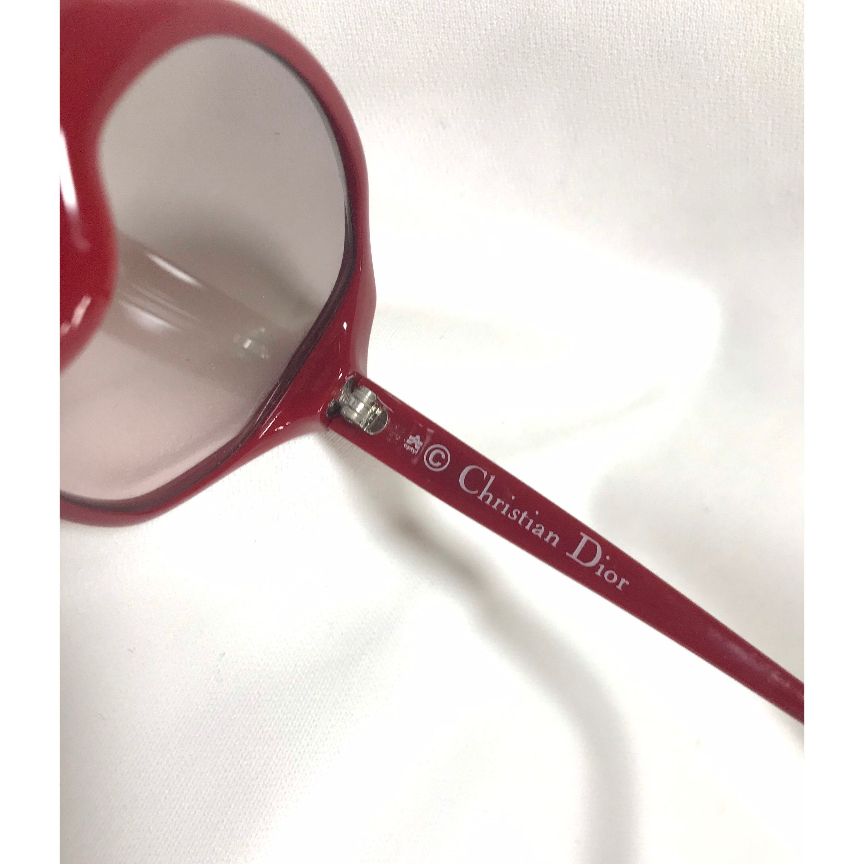 60\'s, 70\'s vintage Christian Dior pink oversized sunglasses