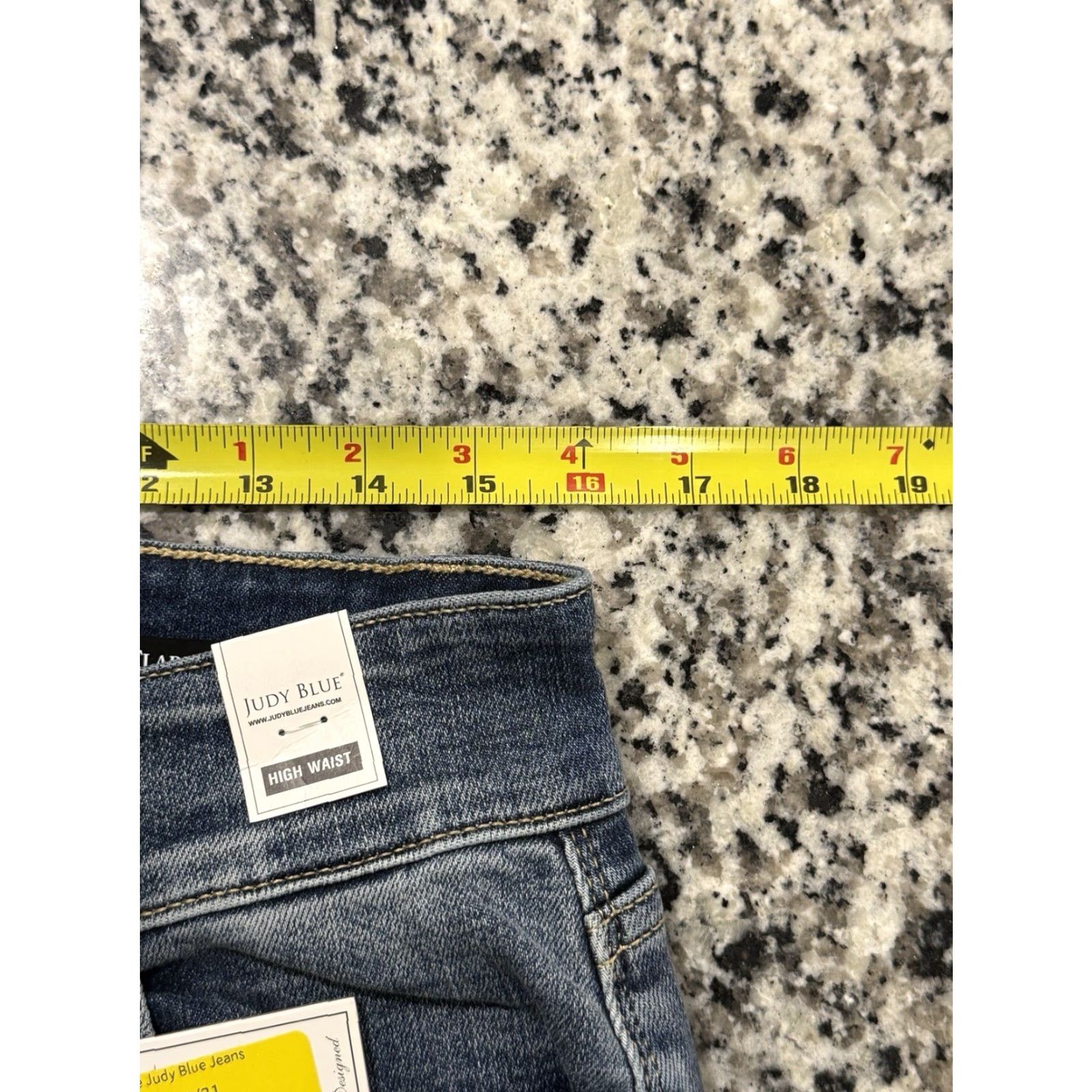 Vintage Judy Blue Daydream Believer Flare Jeans 32x32.5 Dark Blue Women NWT Size 24" / US 00 / IT 34 - 4 Thumbnail