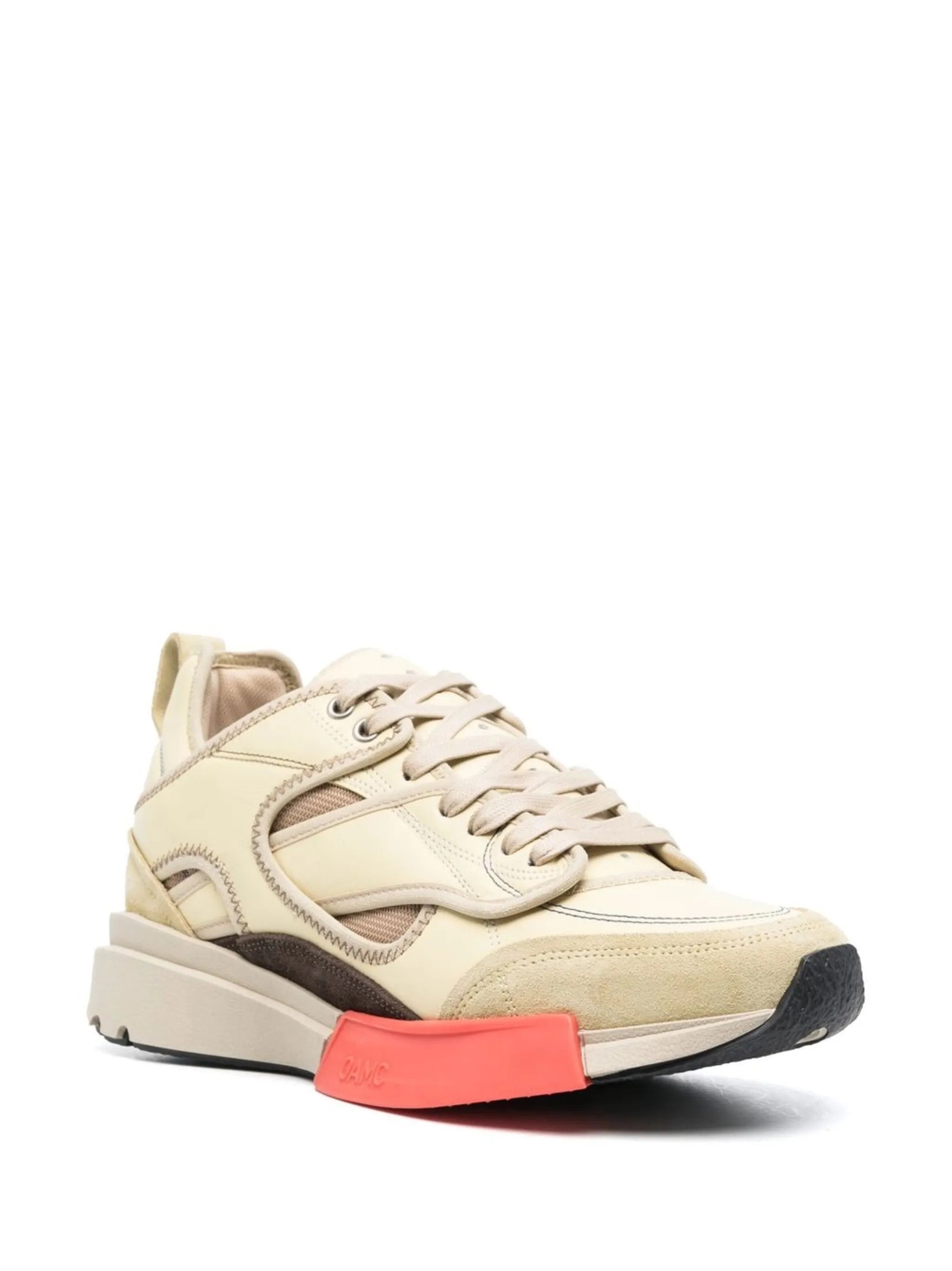 OAMC o1y0225 Logo Low-Top Sneakers in Cream Size US 10 / EU 43 - 2 Thumbnail