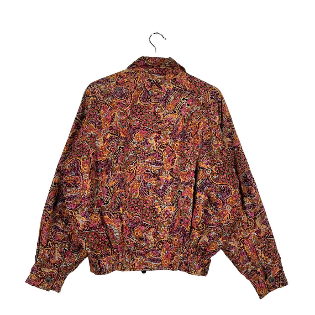 Designer 🔥 VINTAGE 90s LIPSTAR BOUTIQUE PAISLEY BOMBER JACKET Size US M / EU 48-50 / 2 - 3 Thumbnail