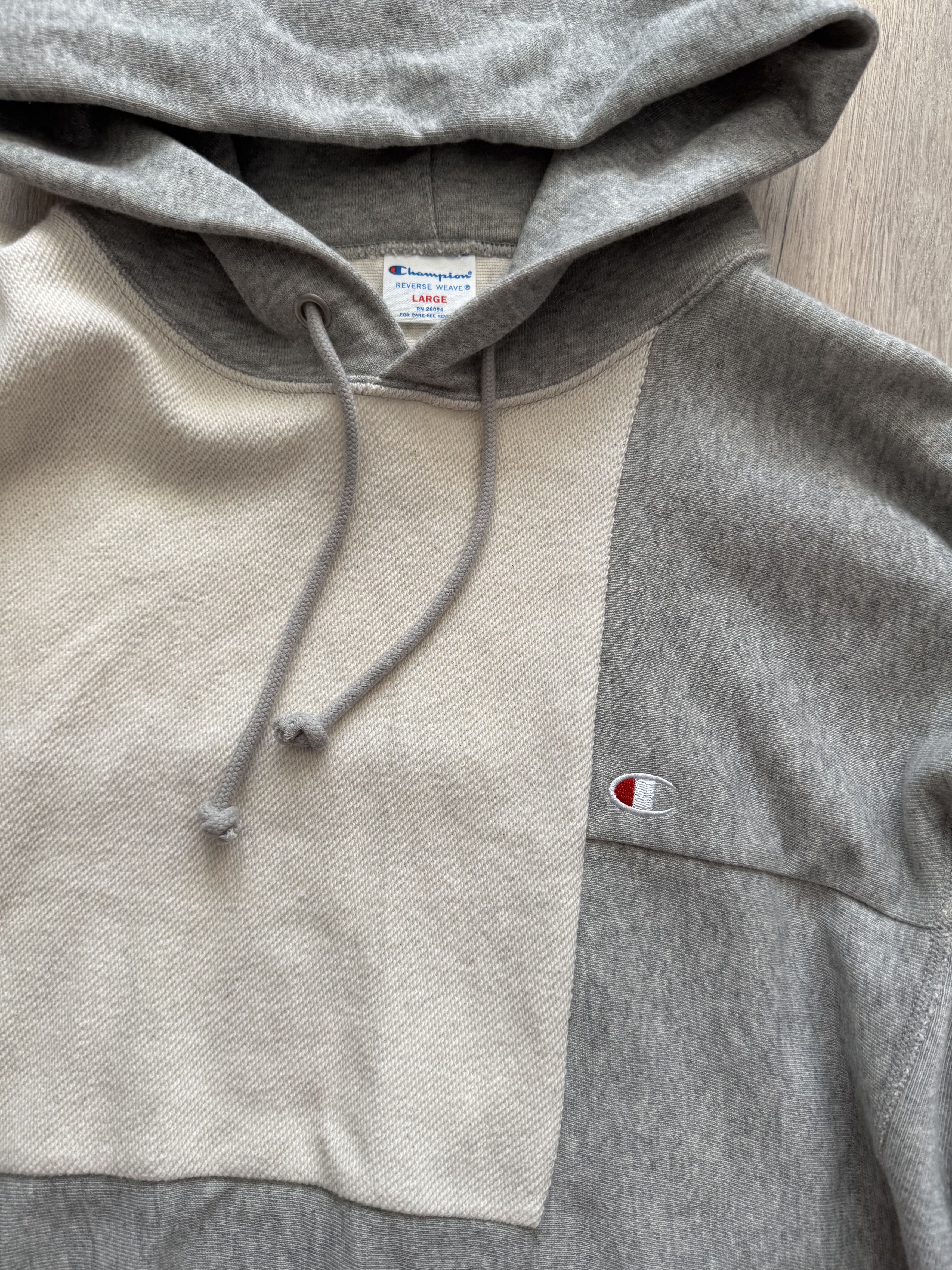 Champion Champion Japanese Reverse Weave Hoodie Grey Beams Size US L / EU 52-54 / 3 - 3 Thumbnail