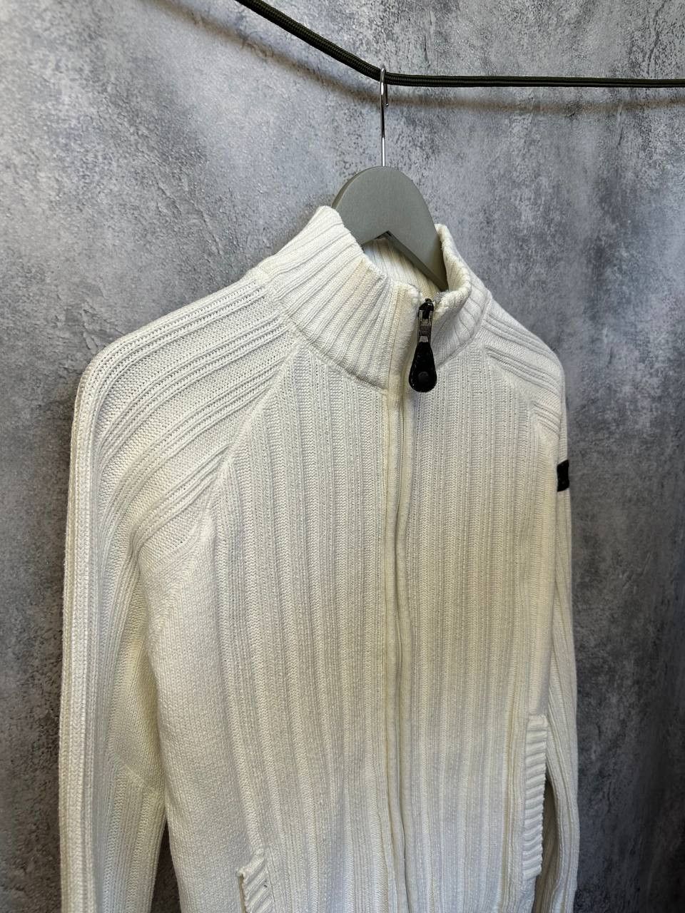 Schott × Vintage Schott Full Zip Ribbed Sweater with Patch Logo Vintage NYC Size US M / EU 48-50 / 2 - 4 Thumbnail