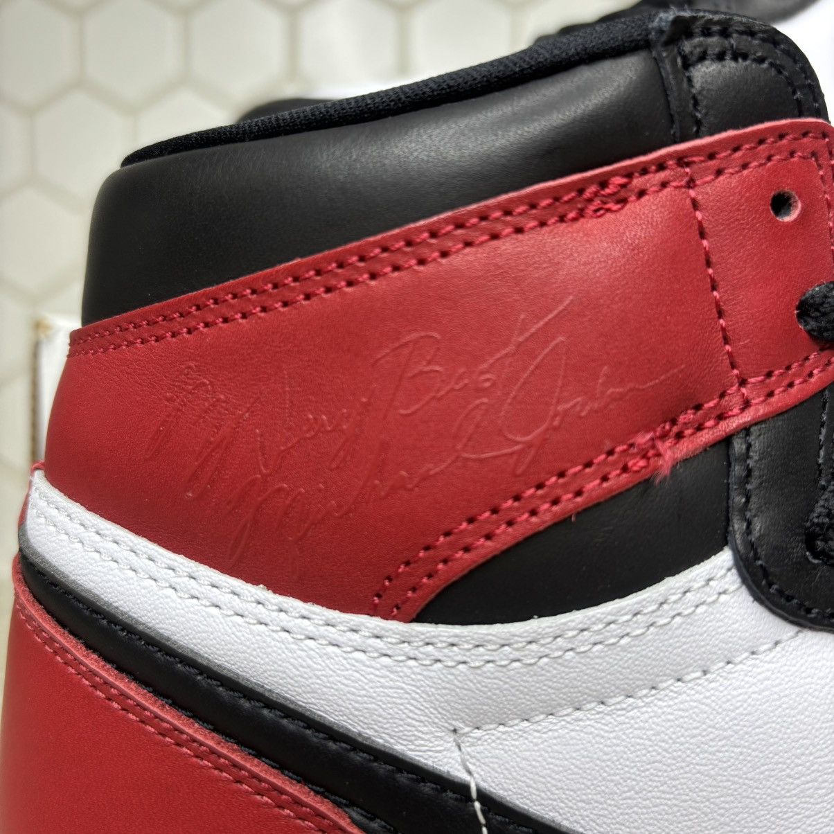 Jordan Brand Size 10 -Jordan 1 High Black Toe Reimagined Worn Once No Box Size US 10 / EU 43 - 3 Thumbnail