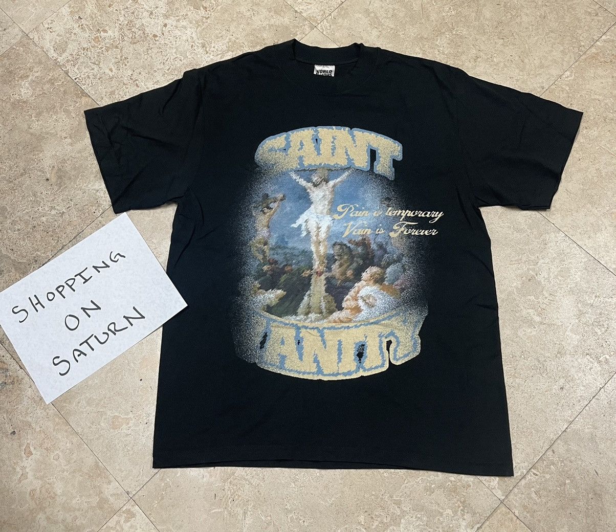 Saint Vanity Blurry Cross Tee