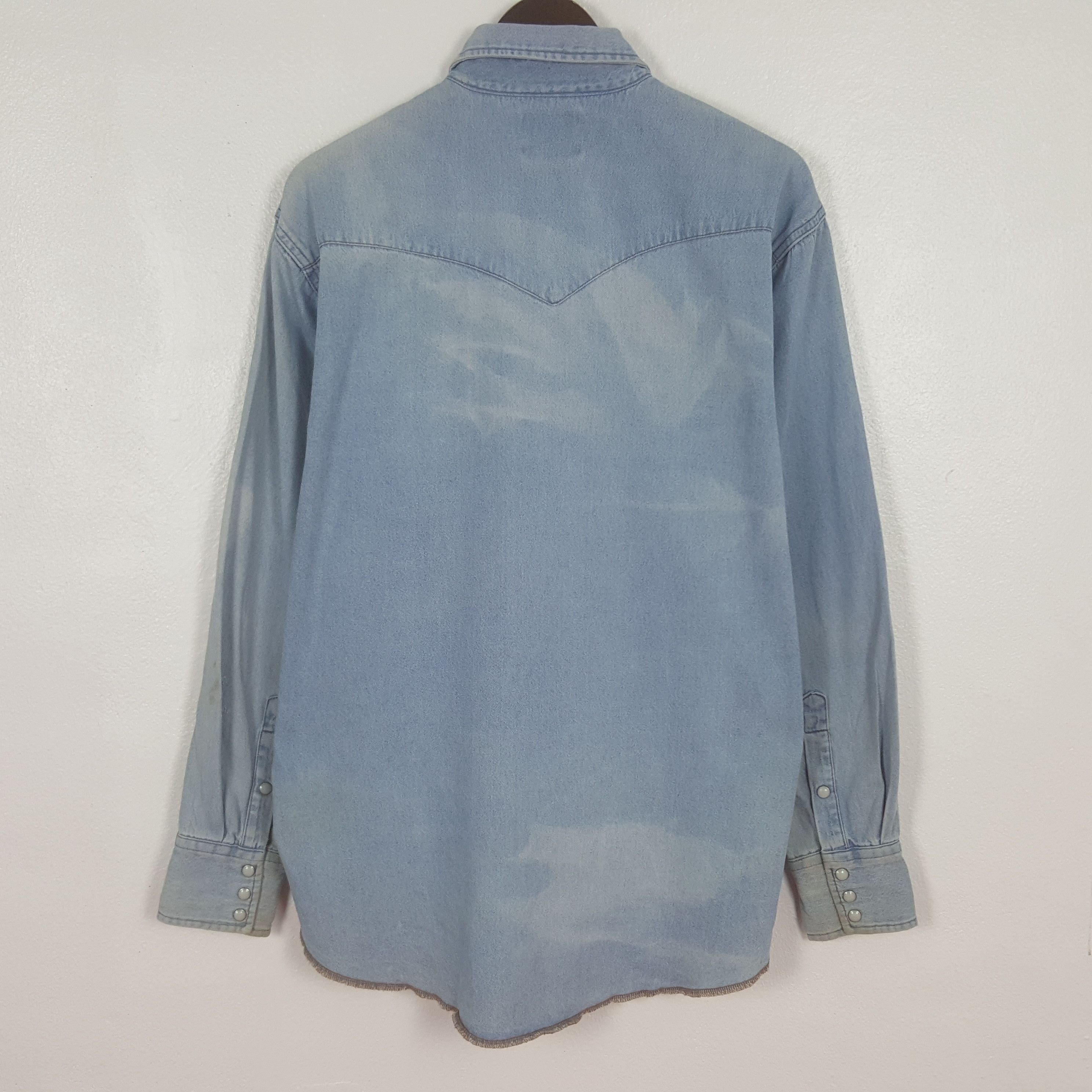 Wrangler Vintage Wrangler Denim Button Up Shirt Size US XL / EU 56 / 4 - 3 Thumbnail