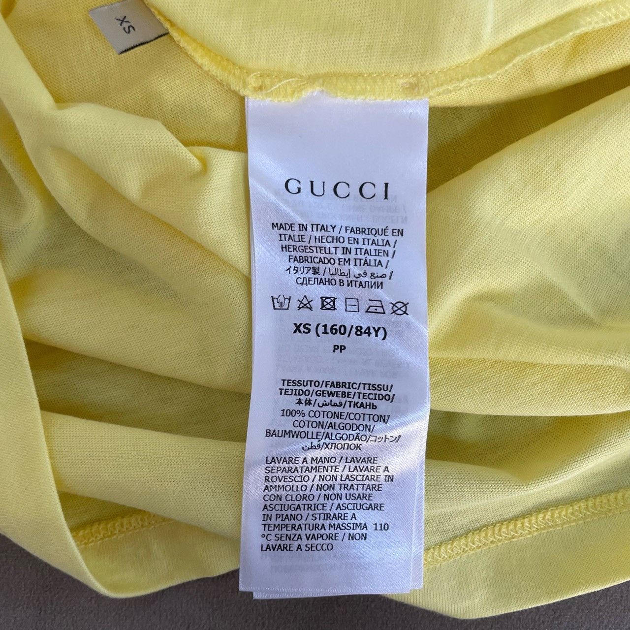 Gucci Gucci Yellow Year of the Tiger Short Sleeve 2501-Nextarrow Size US XS / EU 42 / 0 - 4 Thumbnail