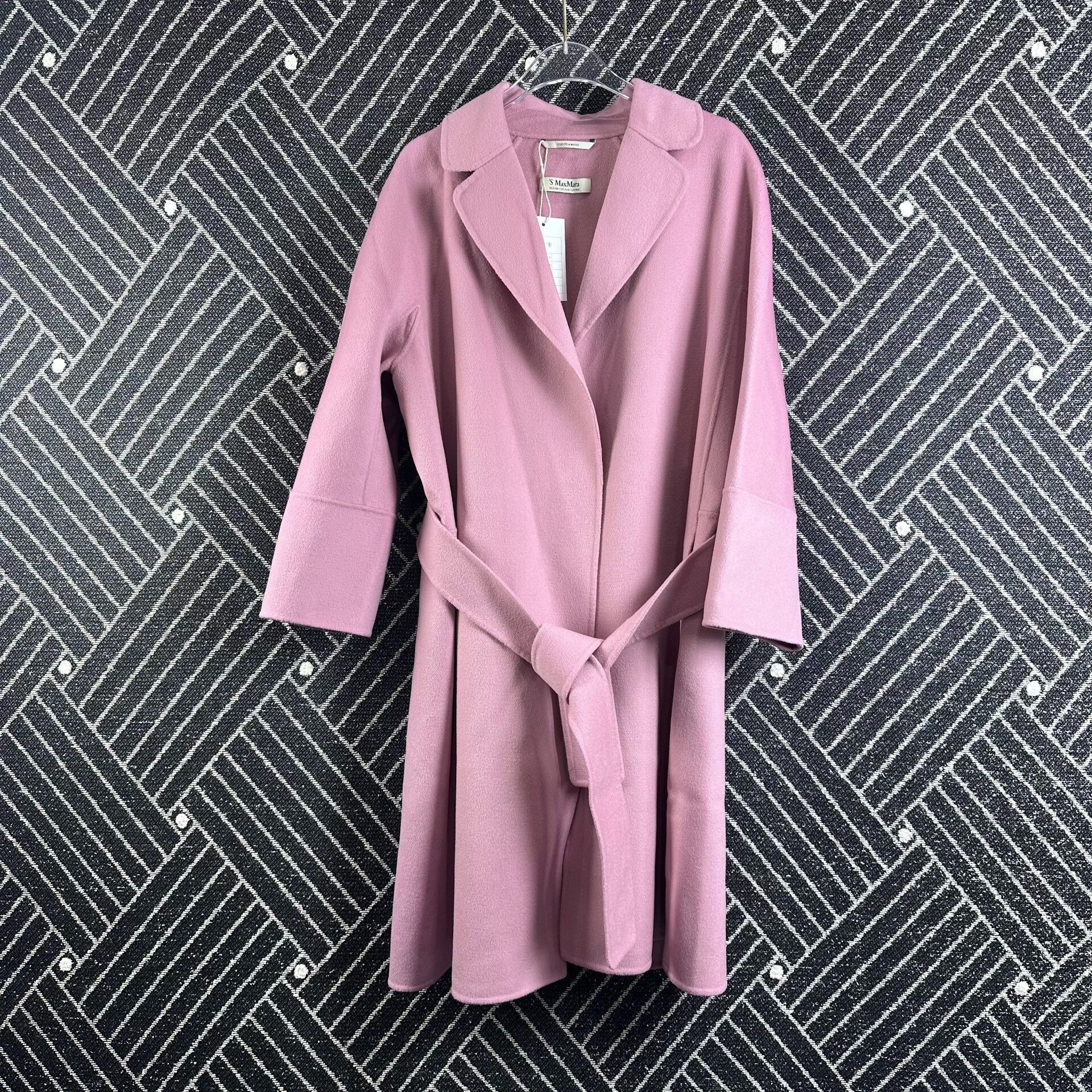 Max Mara MaxMara ARONA Pink Wool Coat Size S / US 4 / IT 40 - 1 Thumbnail