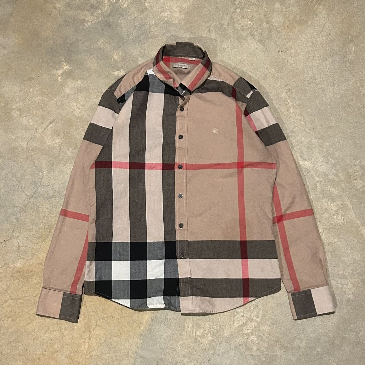 Burberry × Designer Burberry Nova Check Print Cotton Button Up Shirt Rare Size US S / EU 44-46 / 1 - 1 Thumbnail