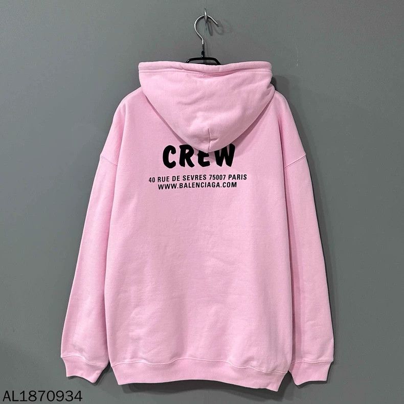 Balenciaga Balenciaga Crew Pink Hoodie 2501-Nextarrow Size US S / EU 44-46 / 1 - 2 Thumbnail