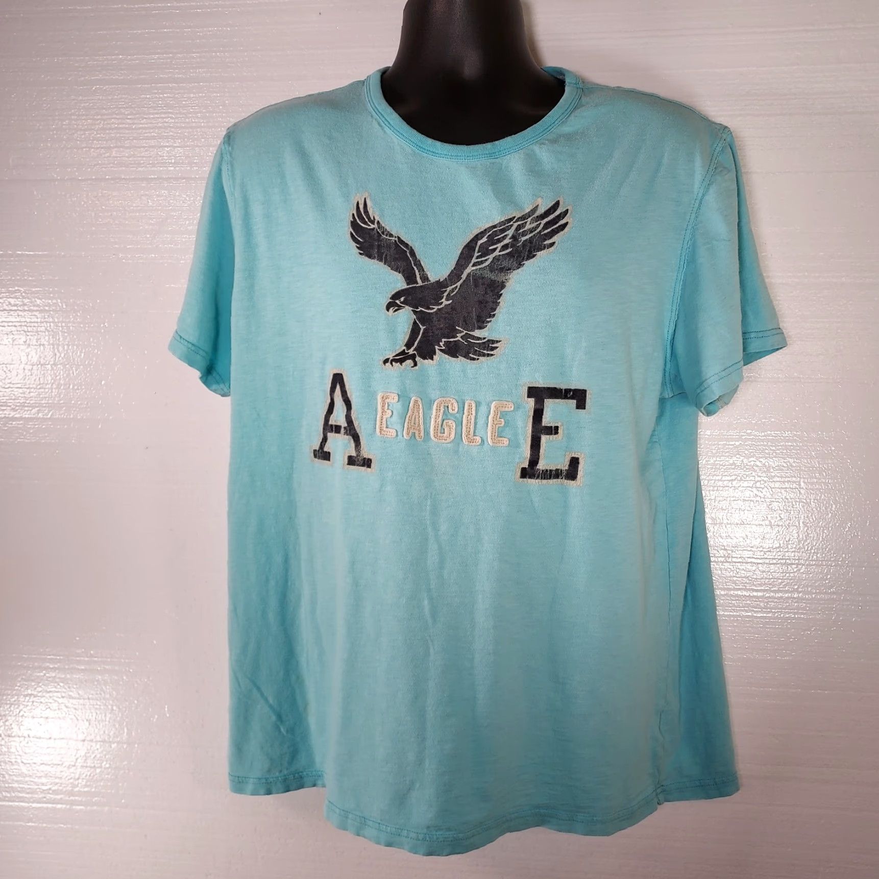 American Eagle Outfitters American Eagle Mens XL Crew Neck T-Shirt Athletic Fit Short Sleeves BLUE Size US XL / EU 56 / 4 - 2 Thumbnail