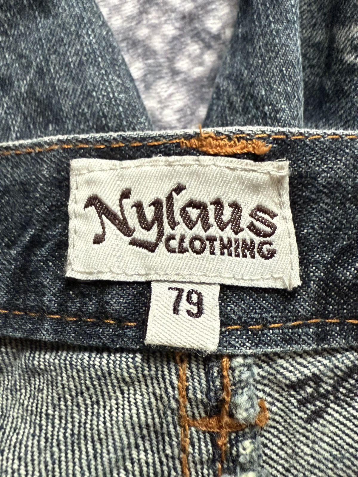 Japanese Brand × LOWBOX × Tete Homme Nylaus Japan Cut And Sew Double Waist Shadow Wash Jeans Size US 30 / EU 46 - 22 Thumbnail