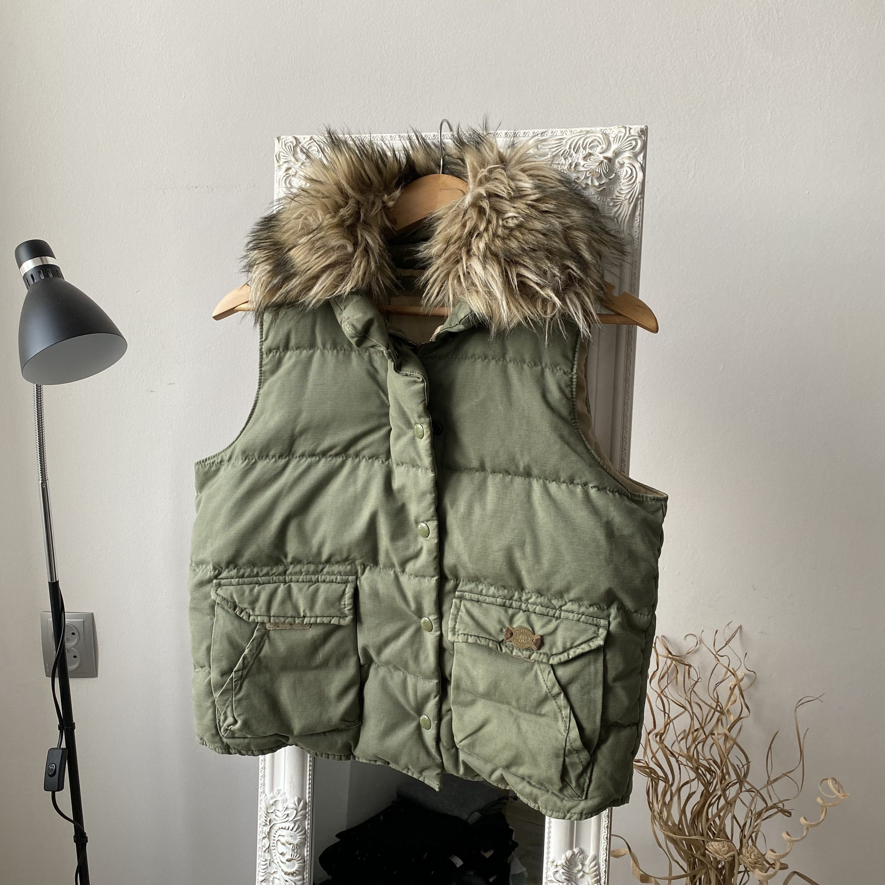 Polo Ralph Lauren Faux Fur Vintage 90s Polo Ralph Lauren Duwn vest Y2K Size M / US 6-8 / IT 42-44 - 1 Thumbnail
