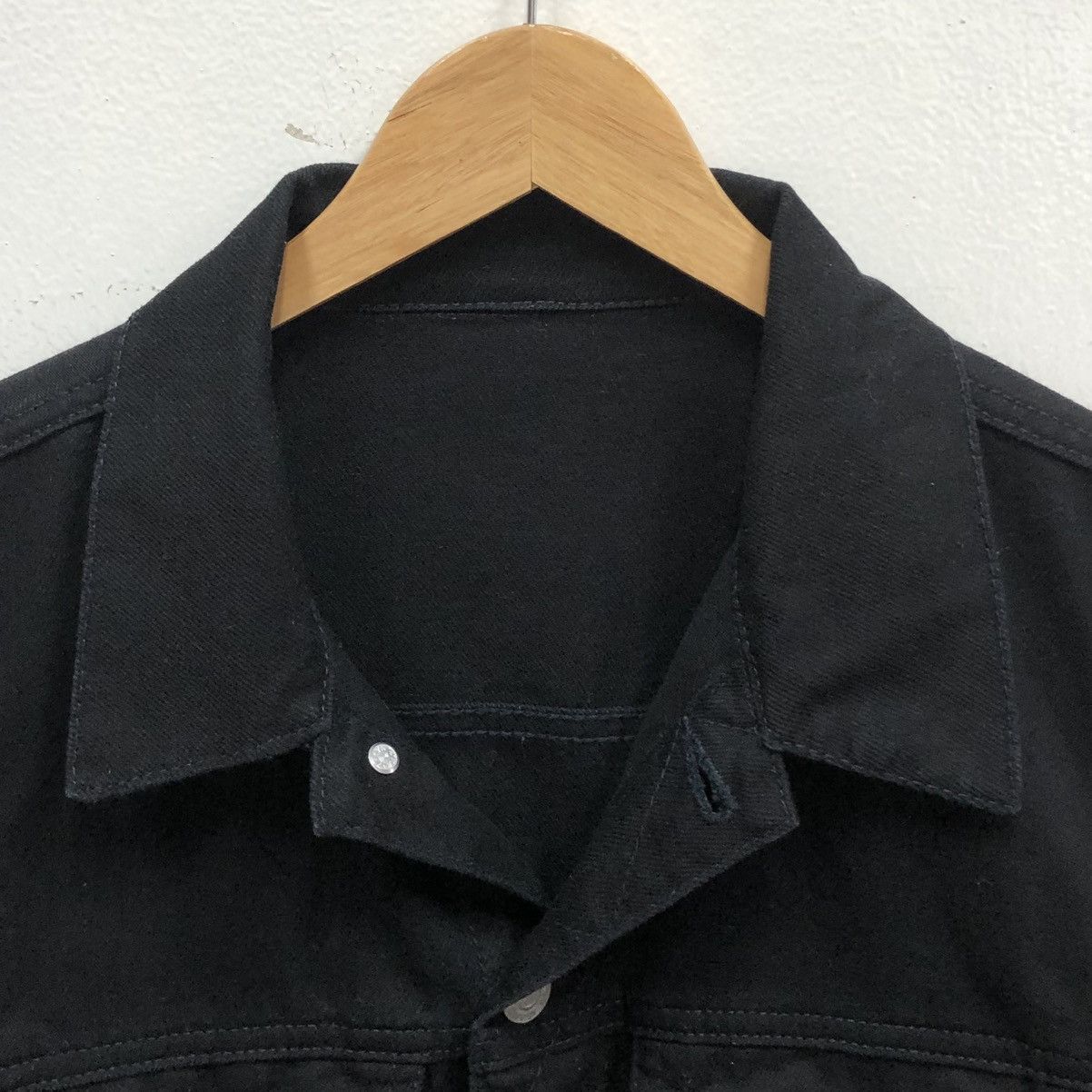 Japanese Brand Japanese Brand Gu Trucker Denim Jacket Black ( L ) Size US L / EU 52-54 / 3 - 17 Thumbnail
