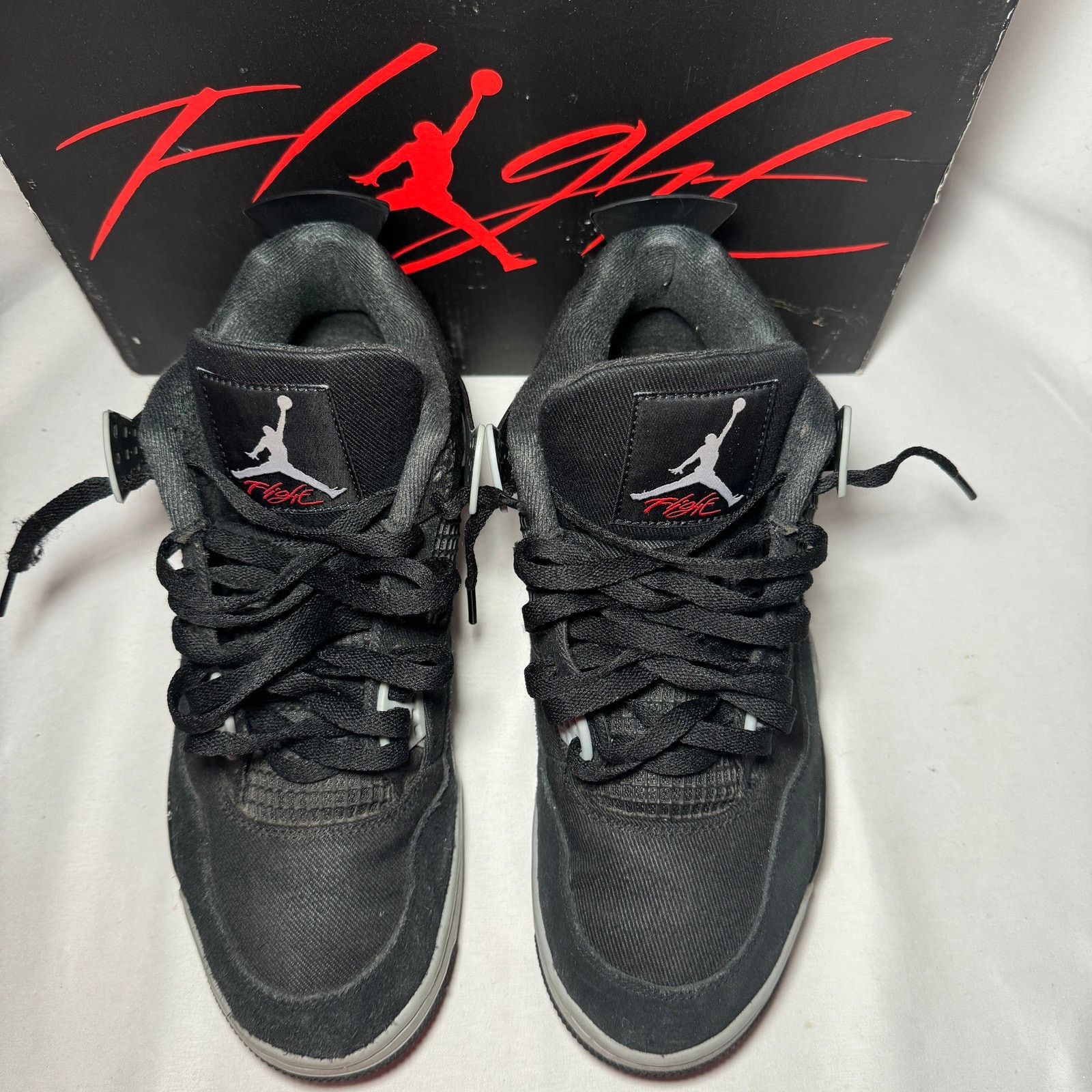 Jordan Brand × Nike Size 11 Nike Air Jordan 4 Retro SE Black Canvas Men's Shoes Size US 11 / EU 44 - 4 Thumbnail