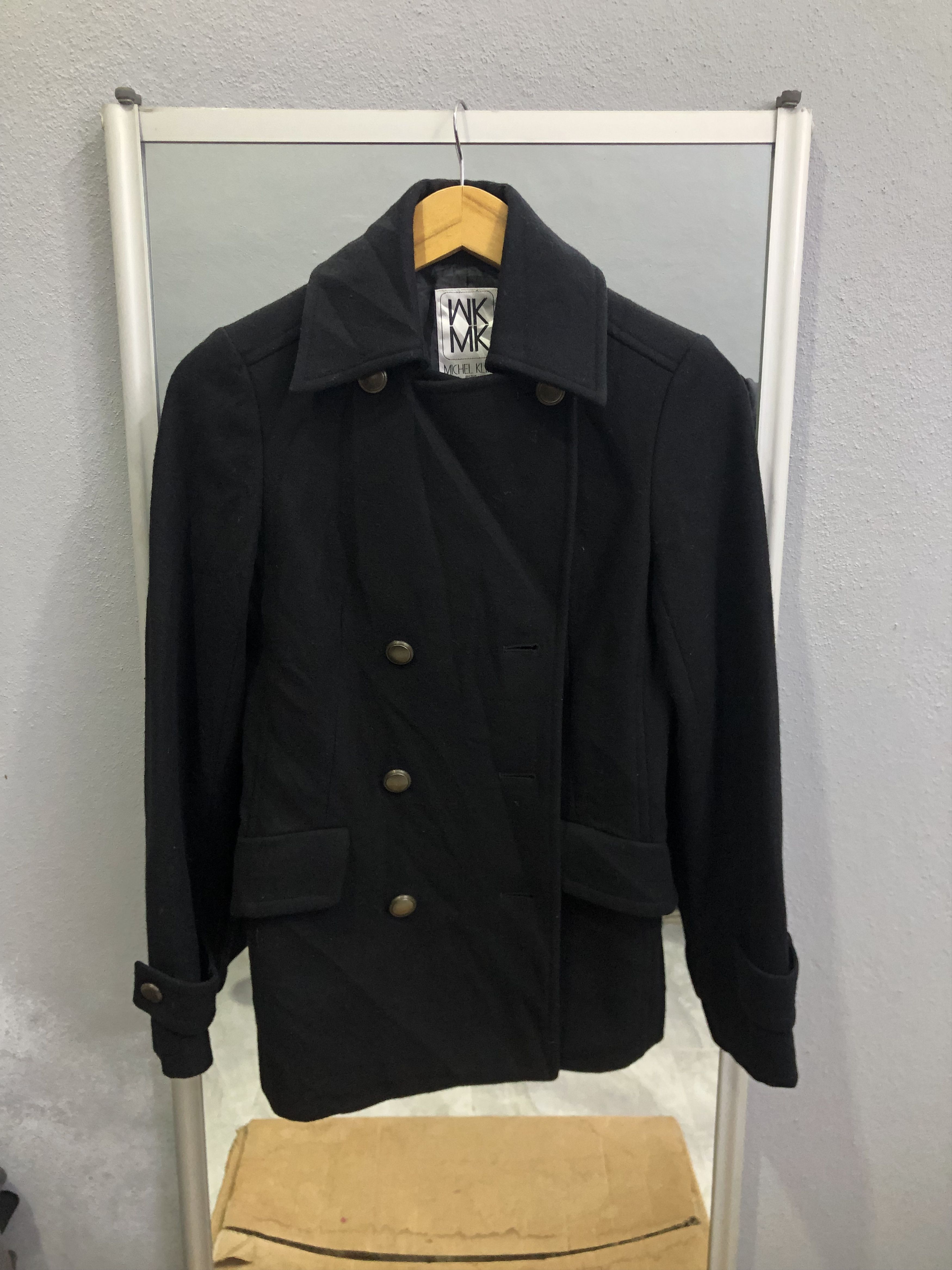 Michel Klein Michel Klein Paris Women’s Wool Peacoat Jacket Size XS / US 0-2 / IT 36-38 - 8 Thumbnail